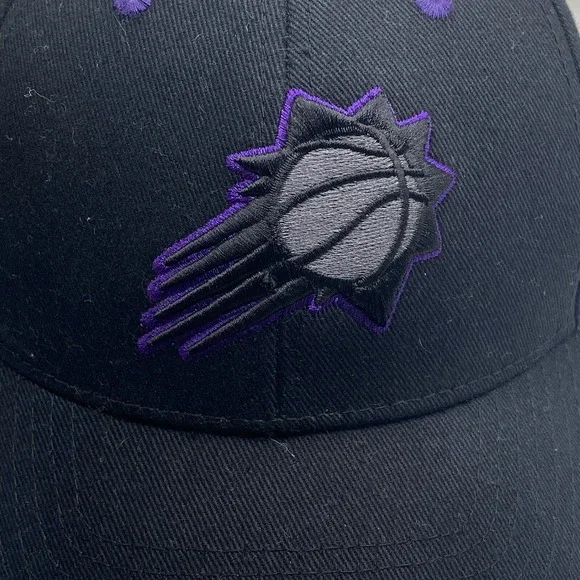 Phoenix Suns Hat Black Purple Strapback Adjustable Cleaned Dad Fan Favorite VGC - Picture 3 of 11